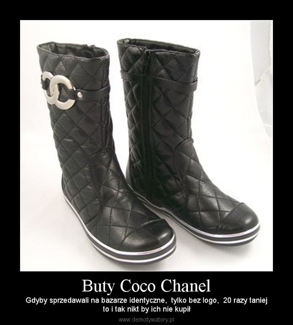 Buty Coco Chanel – Gdyby sprzedawali na bazarze identyczne,  tylko bez logo,  20 razy taniejto i tak nikt by ich nie kupił 