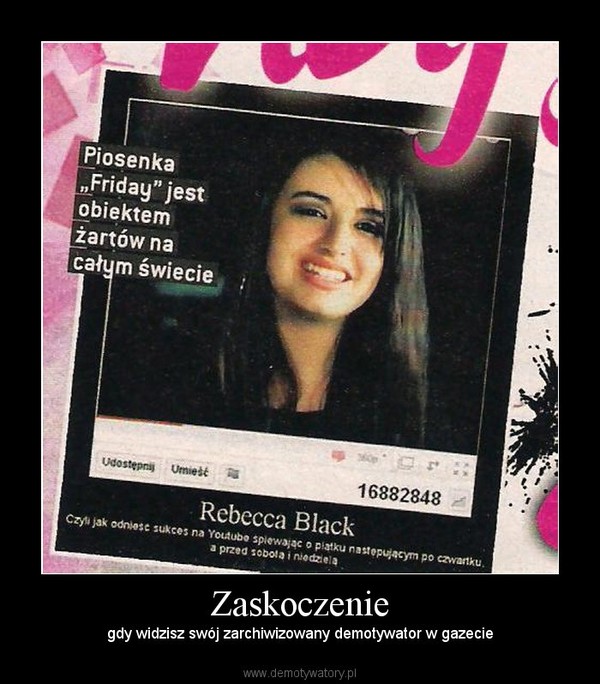 Zaskoczenie – gdy widzisz swój zarchiwizowany demotywator w gazecie 