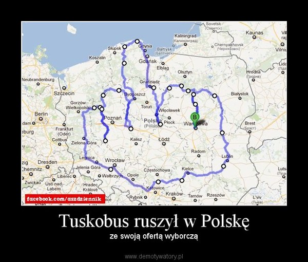 Tuskobus ruszył w Polskę – ze swoją ofertą wyborczą 