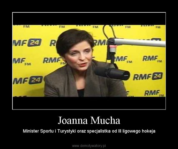 Joanna Mucha – Minister Sportu i Turystyki oraz specjalistka od III ligowego hokeja 