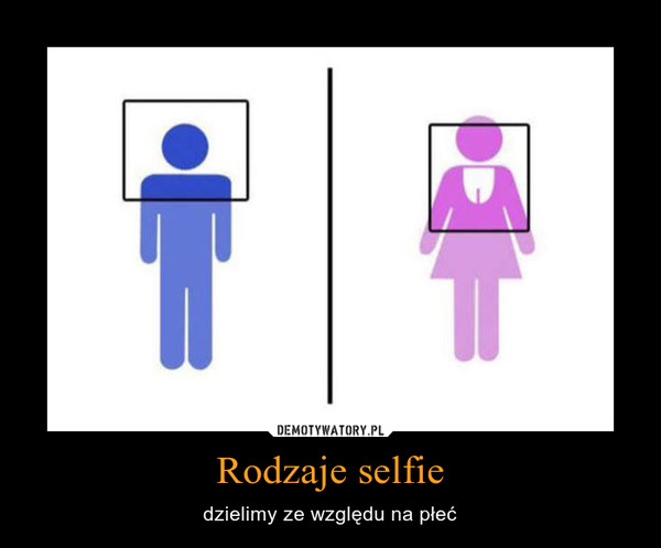 Rodzaje selfie – dzielimy ze względu na płeć 