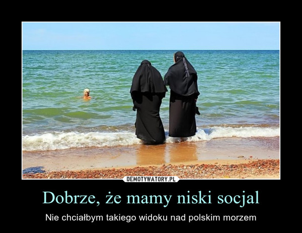 Dobrze, że mamy niski socjal – Nie chciałbym takiego widoku nad polskim morzem 