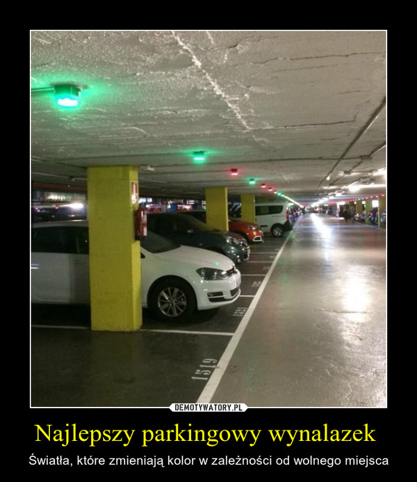 Najlepszy parkingowy wynalazek  – Światła, które zmieniają kolor w zależności od wolnego miejsca 