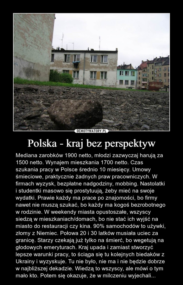 Polska - kraj bez perspektyw