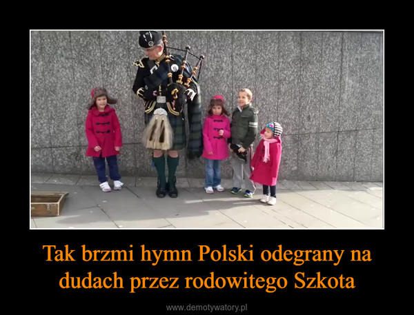 Tak brzmi hymn Polski odegrany na dudach przez rodowitego Szkota –  