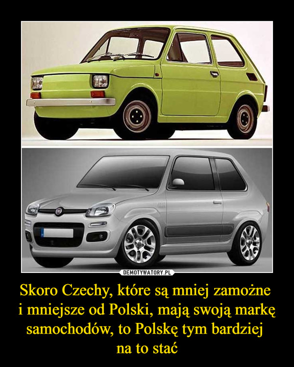 Skoro Czechy, które są mniej zamożne i mniejsze od Polski, mają swoją markę samochodów, to Polskę tym bardziej na to stać –  