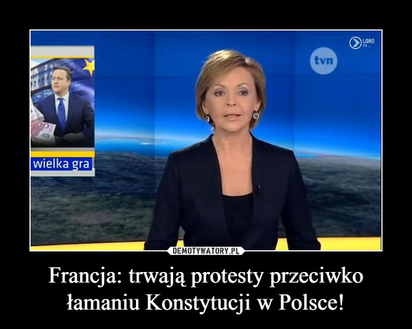 Francja: trwają protesty przeciwko łamaniu Konstytucji w Polsce! –  