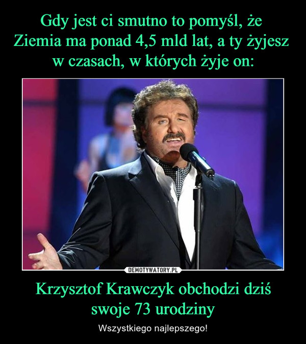 Krzysztof Krawczyk obchodzi dziśswoje 73 urodziny – Wszystkiego najlepszego! 