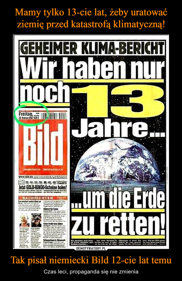Tak pisał niemiecki Bild 12-cie lat temu – Czas leci, propaganda się nie zmienia 