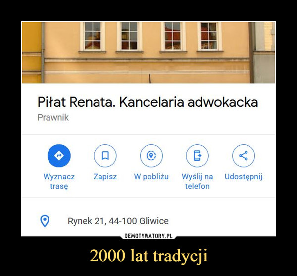 2000 lat tradycji –  Piłat Renata. Kancelaria adwokackaPrawnik