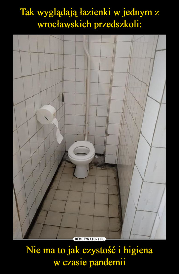 Tak wyglądają łazienki w jednym z wrocławskich przedszkoli: Nie ma to jak czystość i higiena
w czasie pandemii