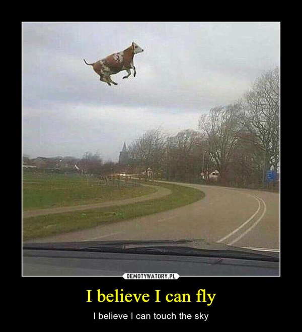 I believe I can fly – I believe I can touch the sky 