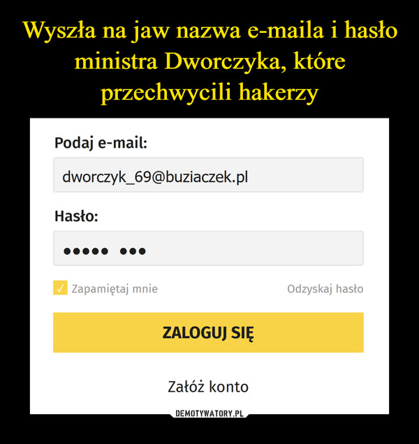 Wyszła na jaw nazwa e-maila i hasło ministra Dworczyka, które przechwycili hakerzy