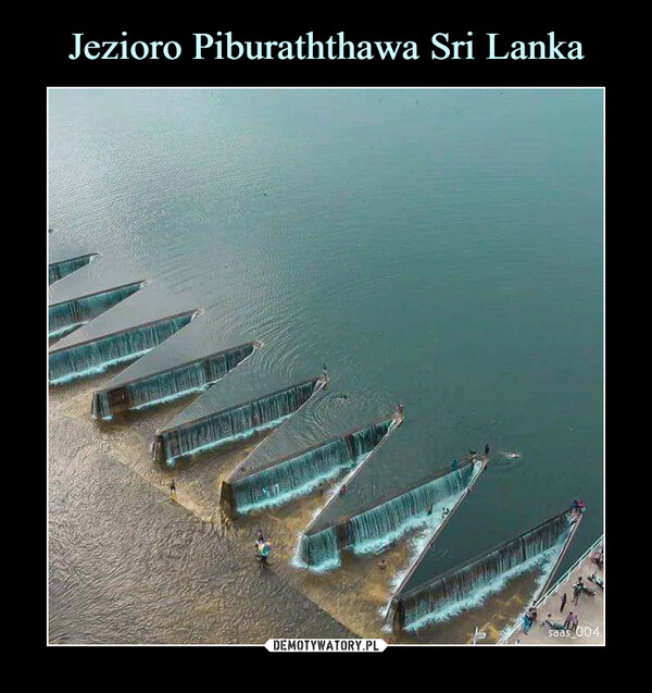 Jezioro Piburaththawa Sri Lanka