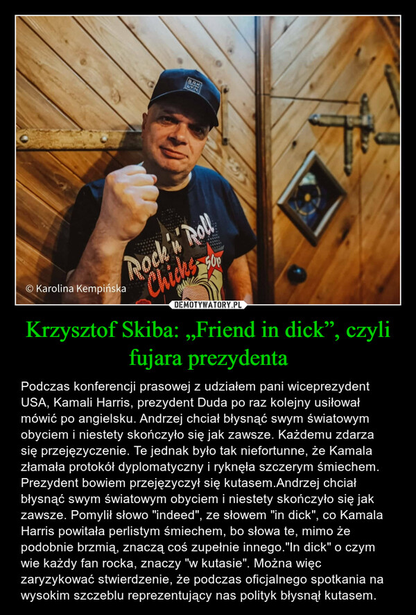 Krzysztof Skiba: „Friend in dick”, czyli fujara prezydenta
