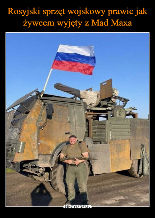Rosyjski sprzęt wojskowy prawie jak żywcem wyjęty z Mad Maxa