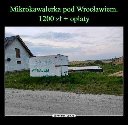 Mikrokawalerka pod Wrocławiem. 1200 zł + opłaty