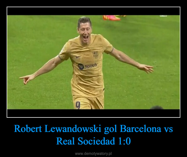 Robert Lewandowski gol Barcelona vs Real Sociedad 1:0 –  