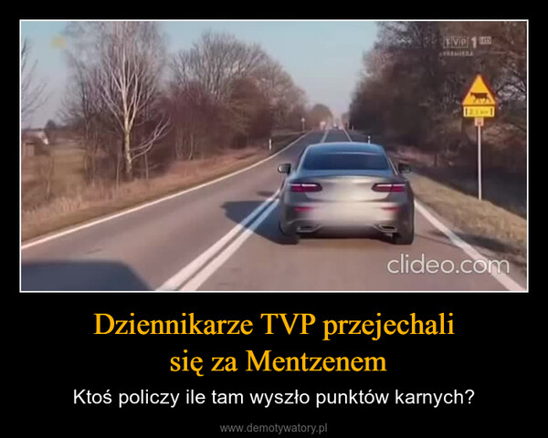 Dziennikarze TVP przejechali się za Mentzenem – Ktoś policzy ile tam wyszło punktów karnych? EVP 1PREMIERAclideo.com