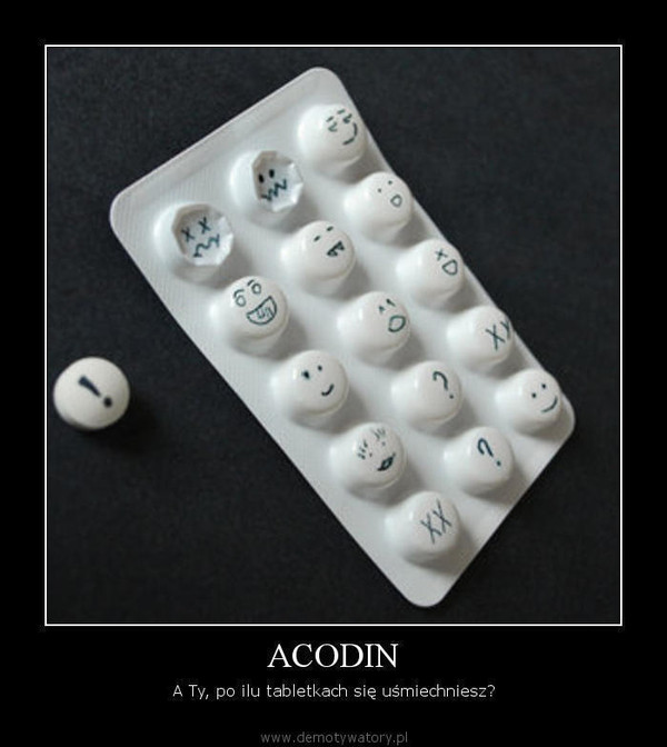 ACODIN – A Ty, po ilu tabletkach się uśmiechniesz?  